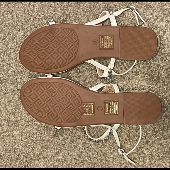 DREAM PAIRS Summer Shoes Strappy Rhinestone Open Toe Flat Sandals - Picture 2 of 9